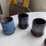 5 ceramic candle holders