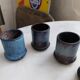 5 ceramic candle holders