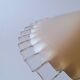 Suspension in pleated opaline