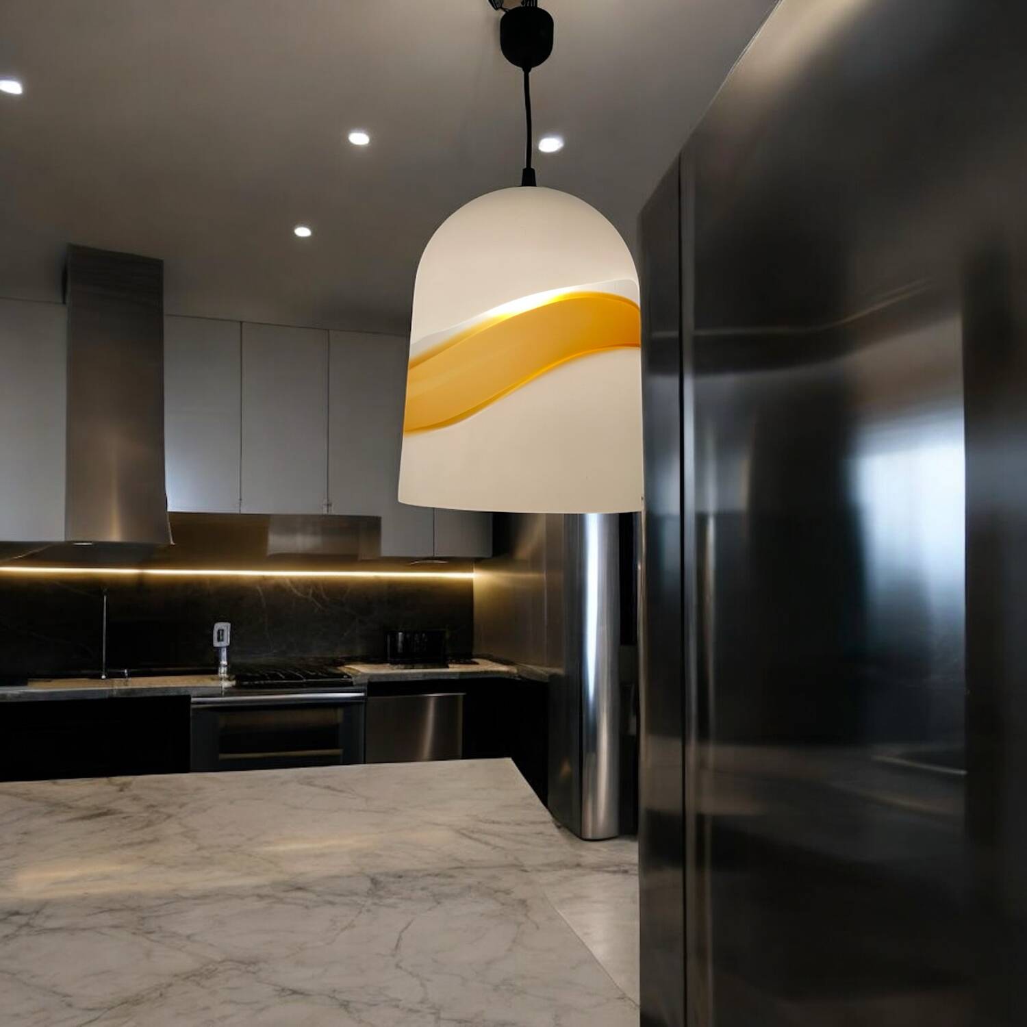 Veart Murano Glass Light Pendant 1970’s