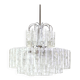 Superb glass tube chandelier from Murano by Doria, Germany, 1960s.