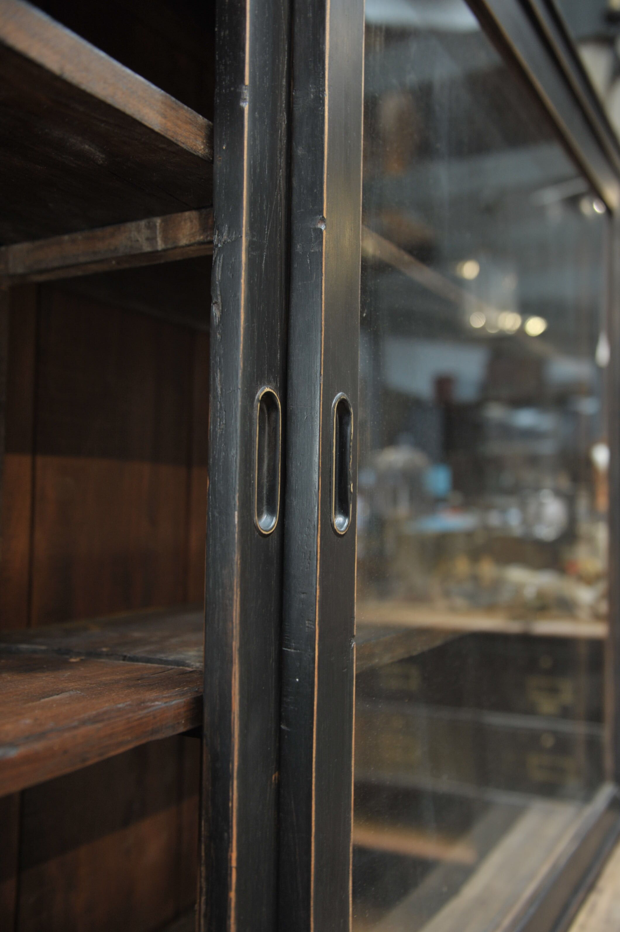 Library window has 4 sliding glass doors