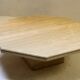 Table basse italienne en travertin, années 1970