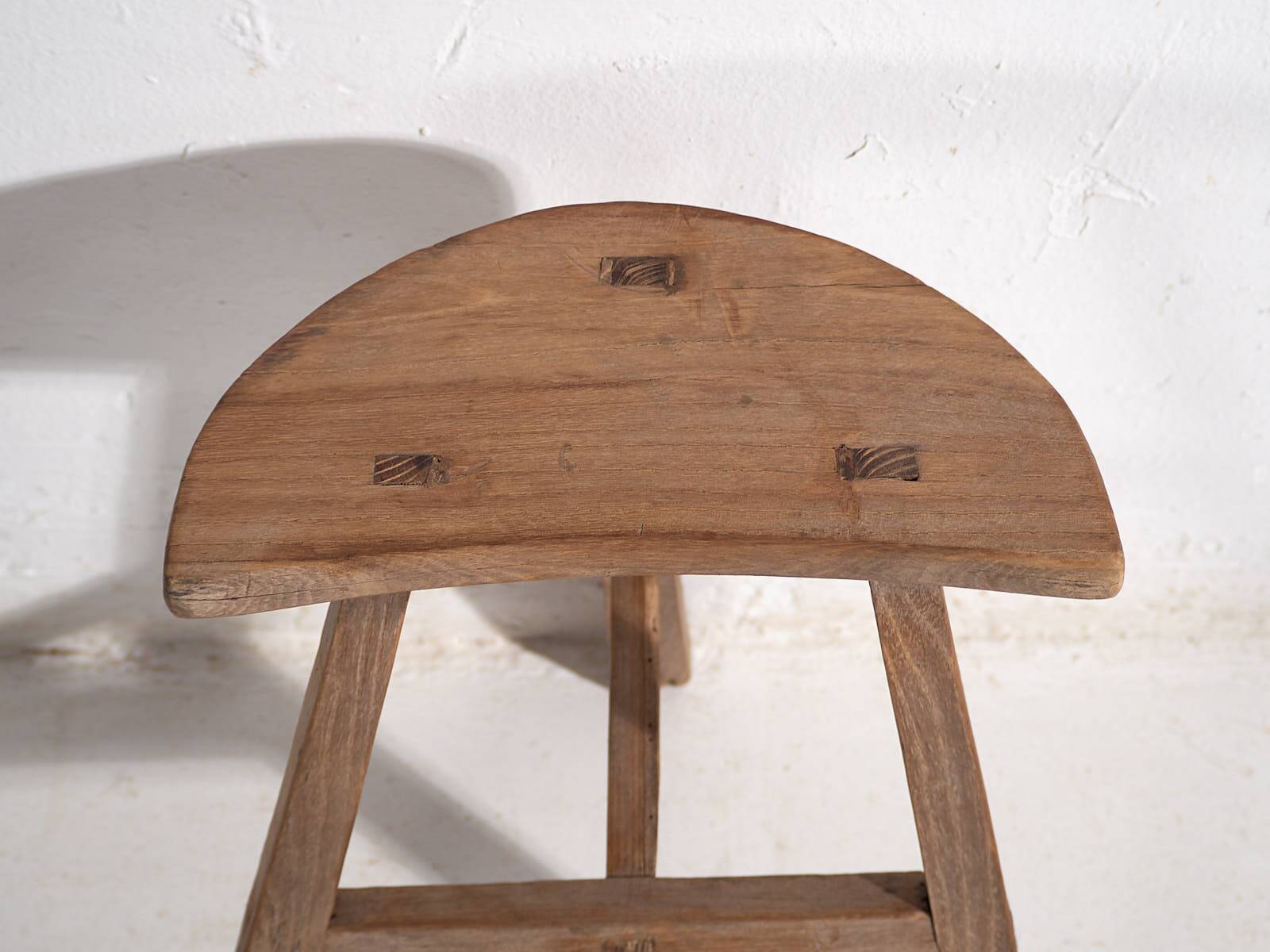 Antique wabi sabi style stool (c.1900) #6