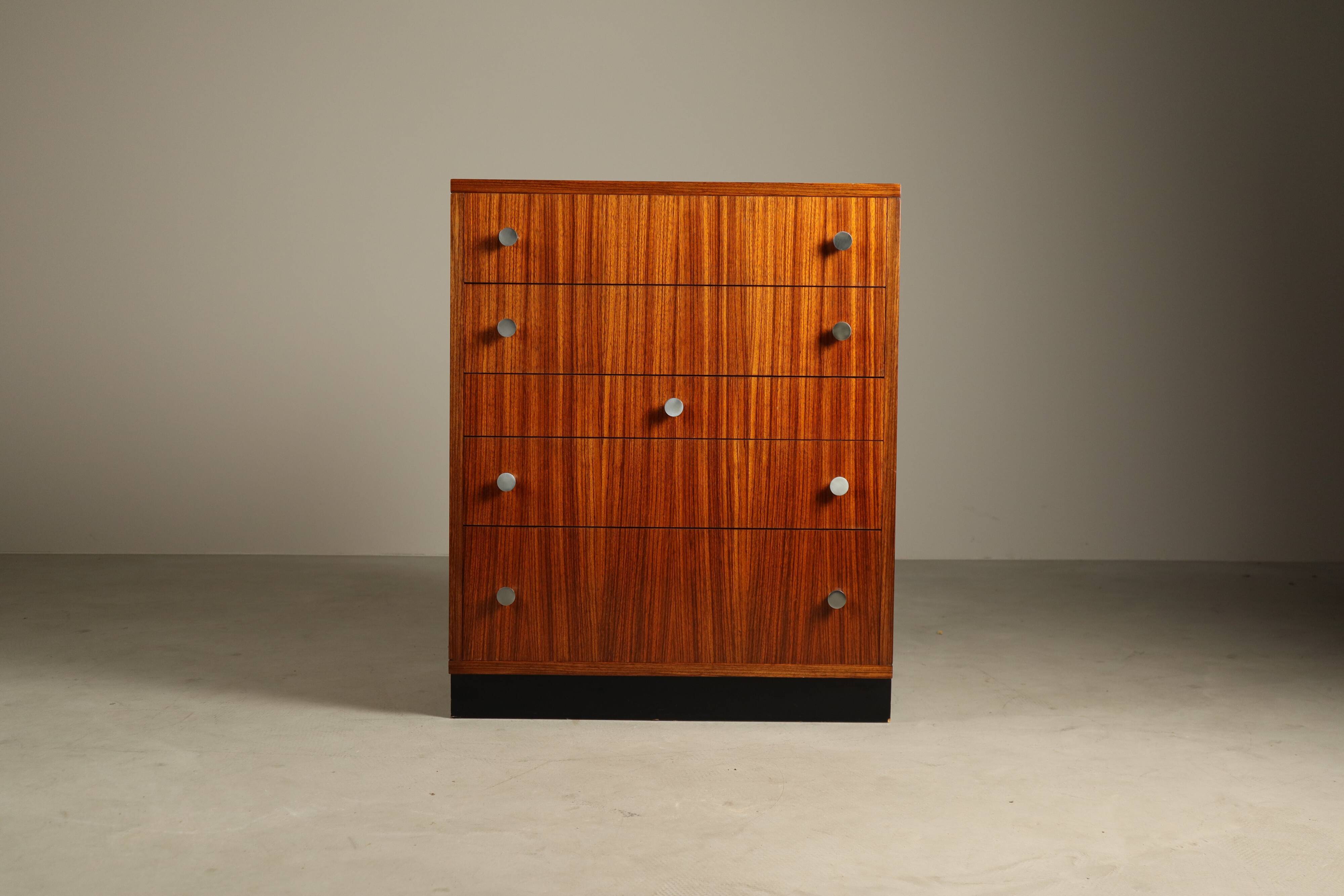 Alfred Hendrickx for Belform – Zebrano chest of drawers, 1960s