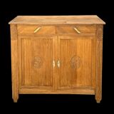 Art Deco buffet in raw and solid oak, 1935.