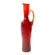 Vintage red blown glass vase