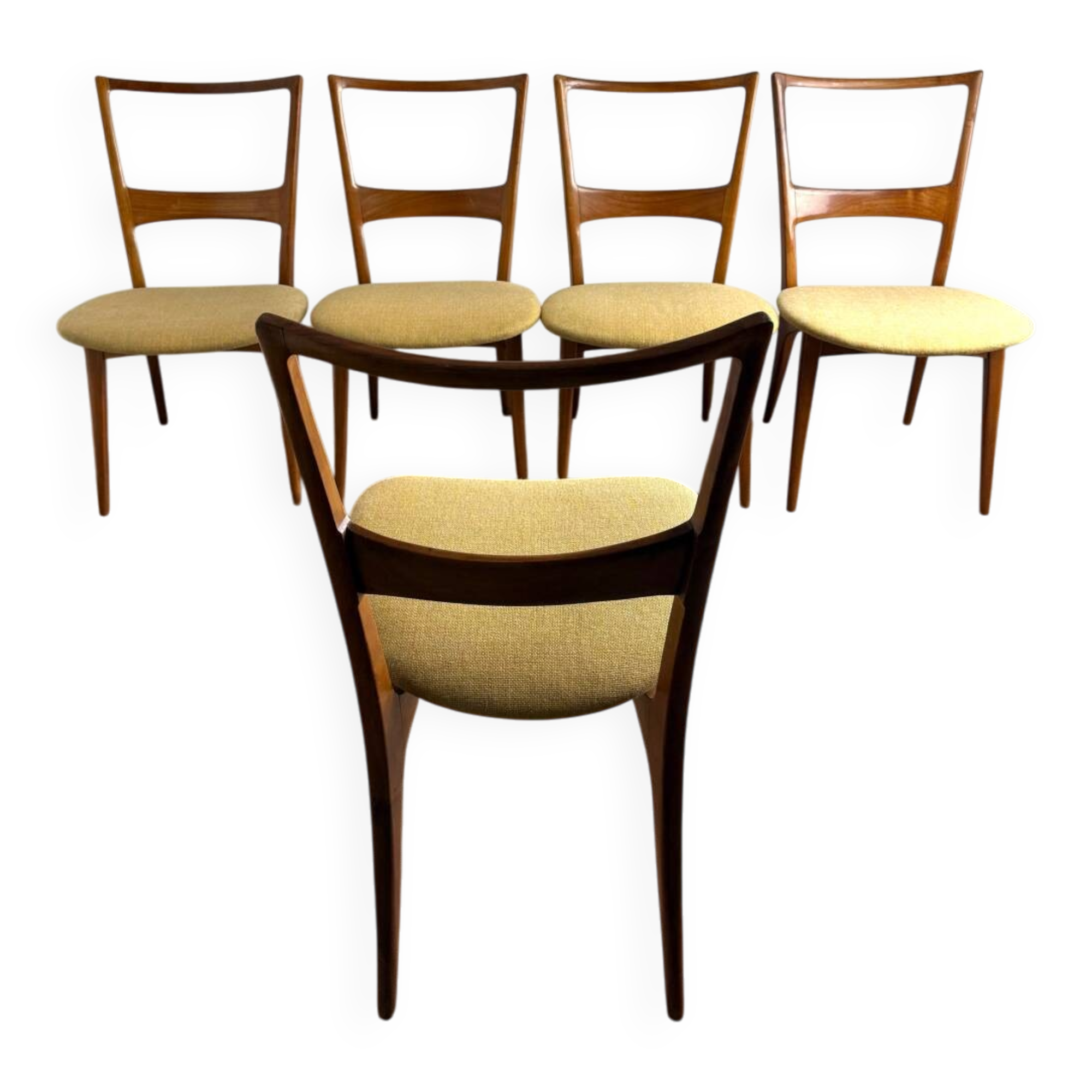 Lot de 5 chaises scandinaves vintage