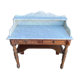 Toilet table in pitchpin and marble