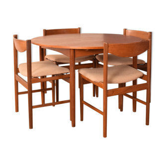 Table & 4 chairs by Kofod Larsen, G-plan