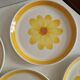 Set of 10 Flat Plates Sarreguemines Model Roseline