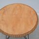 Coffee table in rattan and metal, France 1950