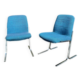Pair of 70s Ronéo Vickers armchairs