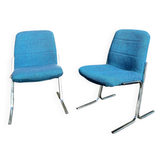 Paire de chauffeuses 70s Ronéo Vickers