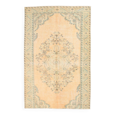 Tapis oriental vintage jaune clair 6x9, 180x277 cm