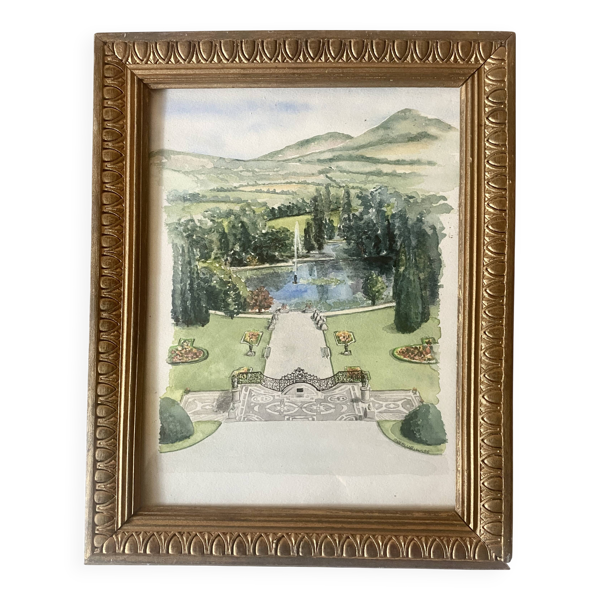 Illustration «&nbsp;jardin à la française «&nbsp;sous verre