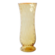 Mid-century Large Stylish Amber Glass Flower Vase / Empoli / Italy / 1970s