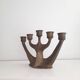 Chandelier en bronze brutaliste Horst Dalbeck 70s