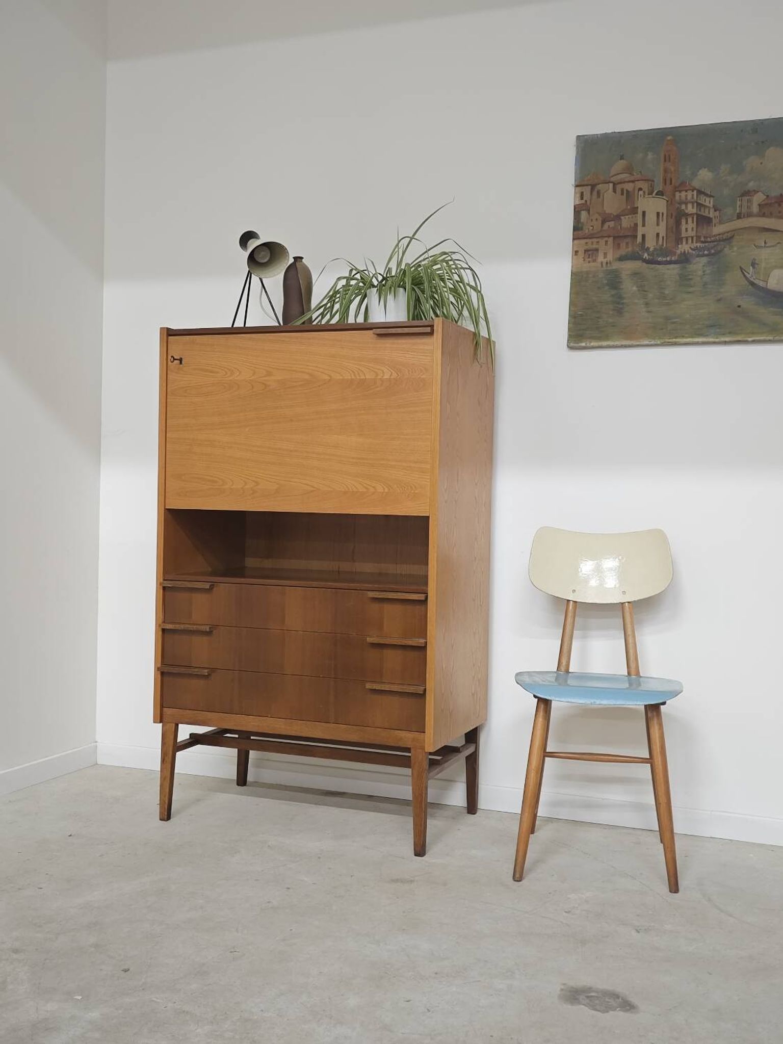 Secretary / Two-tone desk Frantisek Mezulanik for Up Zavody 1960