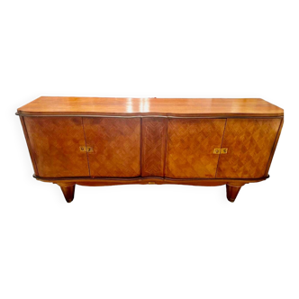 Art Deco rosewood sideboard attributed to Jules Leleu 1940s