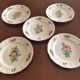 5 assiettes à cake "Réverbère fin" KG Lunéville