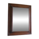 Large mirror in natural stained wood