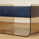 Table de chevet vintage style Michel Dumas en plexiglass, 1970