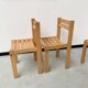 Beech chairs from the 1980s, Sornay.