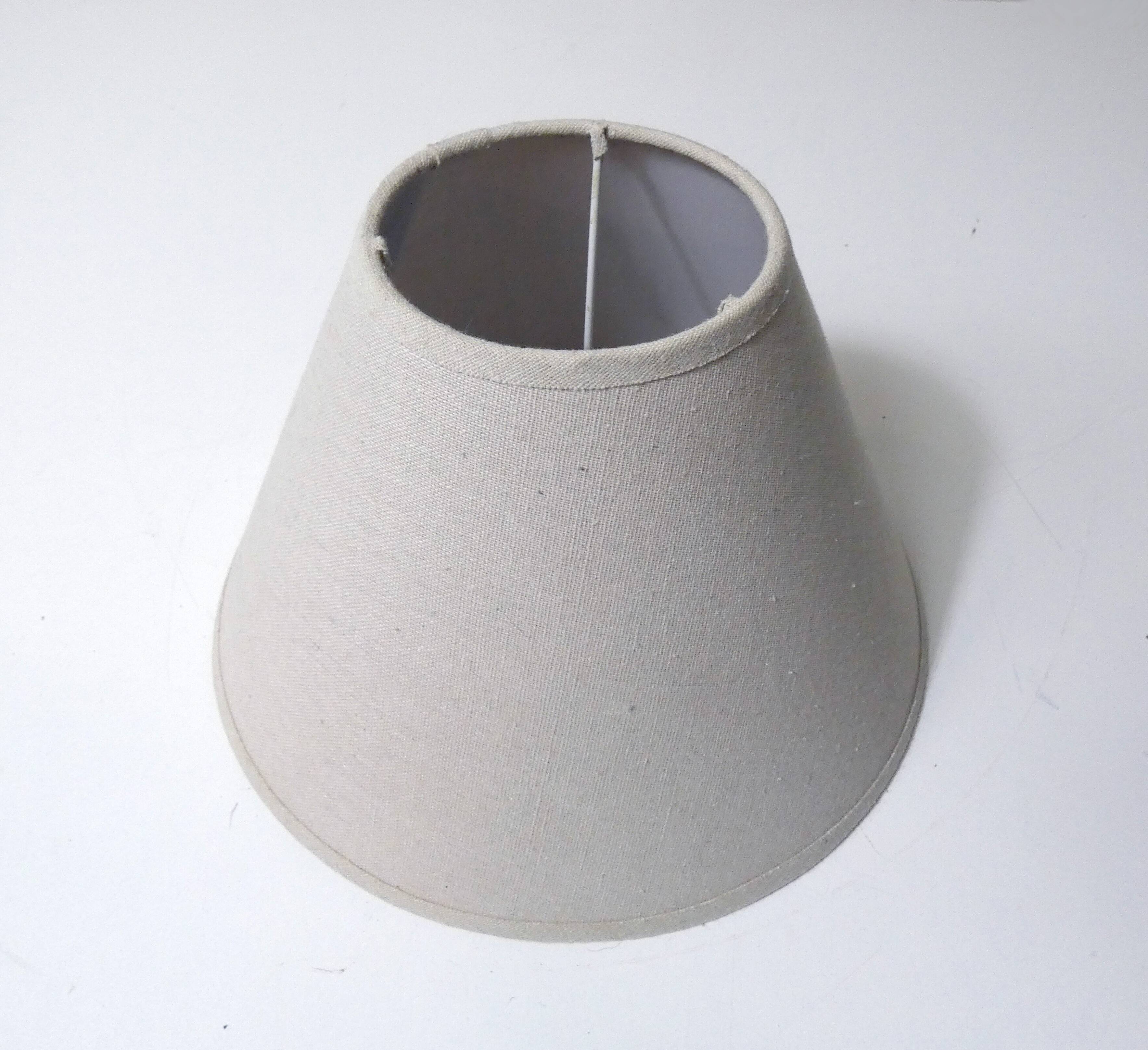 linen-colored fabric lampshade, 25cm