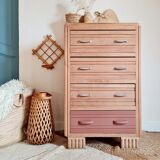 Renovated chest of drawers high 4 drawers