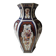 Hexagonal Chinese Vase. Imari style. Peacock/peacock and floral patterns. High 36 cm