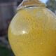 Yellow crystal vase - Cristallerie d'Aubusson