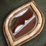Brass and bone mirror