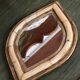 Brass and bone mirror