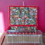 Sewing box rope and scoubidous 60s