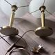 Superb pair of table lamps featuring the iconic "Mushroom" design.