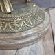 Large vintage lamp in moulded brass – Phoenix – onyx base – 1960s/70s