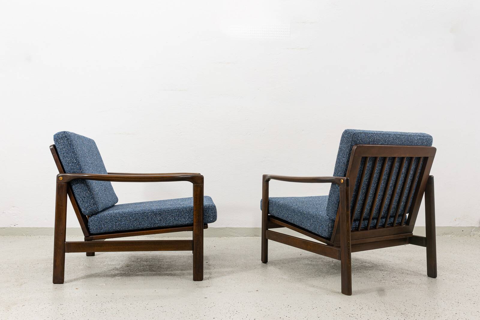 Fauteuil des années 60 par Zenon Bączyk, Pologne.