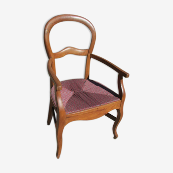 Fauteuil Louis Philippe en merisier