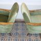 Club Chair fabric with armrests teak 50s 60s