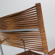 Set of 2 leather Mis B2 RVS armchairs by Tito Agnoli  for Pierantonio Bonacina