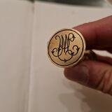 Bronze seal honeycomb decoration 19th century