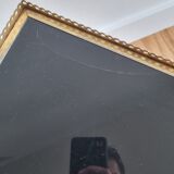 Vintage brass and glass coffee table