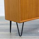 Two-door chest of drawers/sideboard with hairpin legs, 1960s. Restored