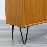 Two-door chest of drawers/sideboard with hairpin legs, 1960s. Restored