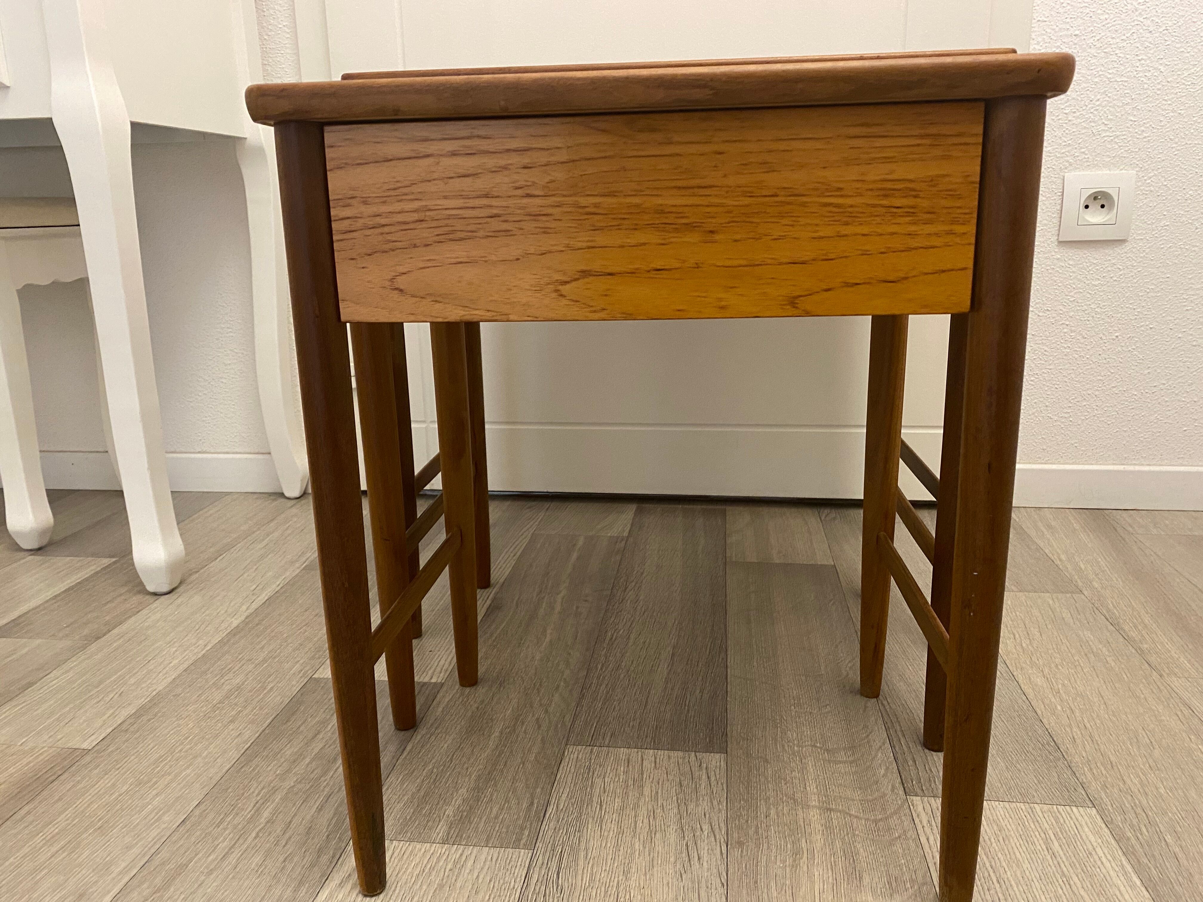Tables gigognes scandinave en teck pour Opal Möbel