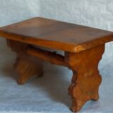 Footrest stool made of old wood