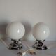 Paire de lampes vintage