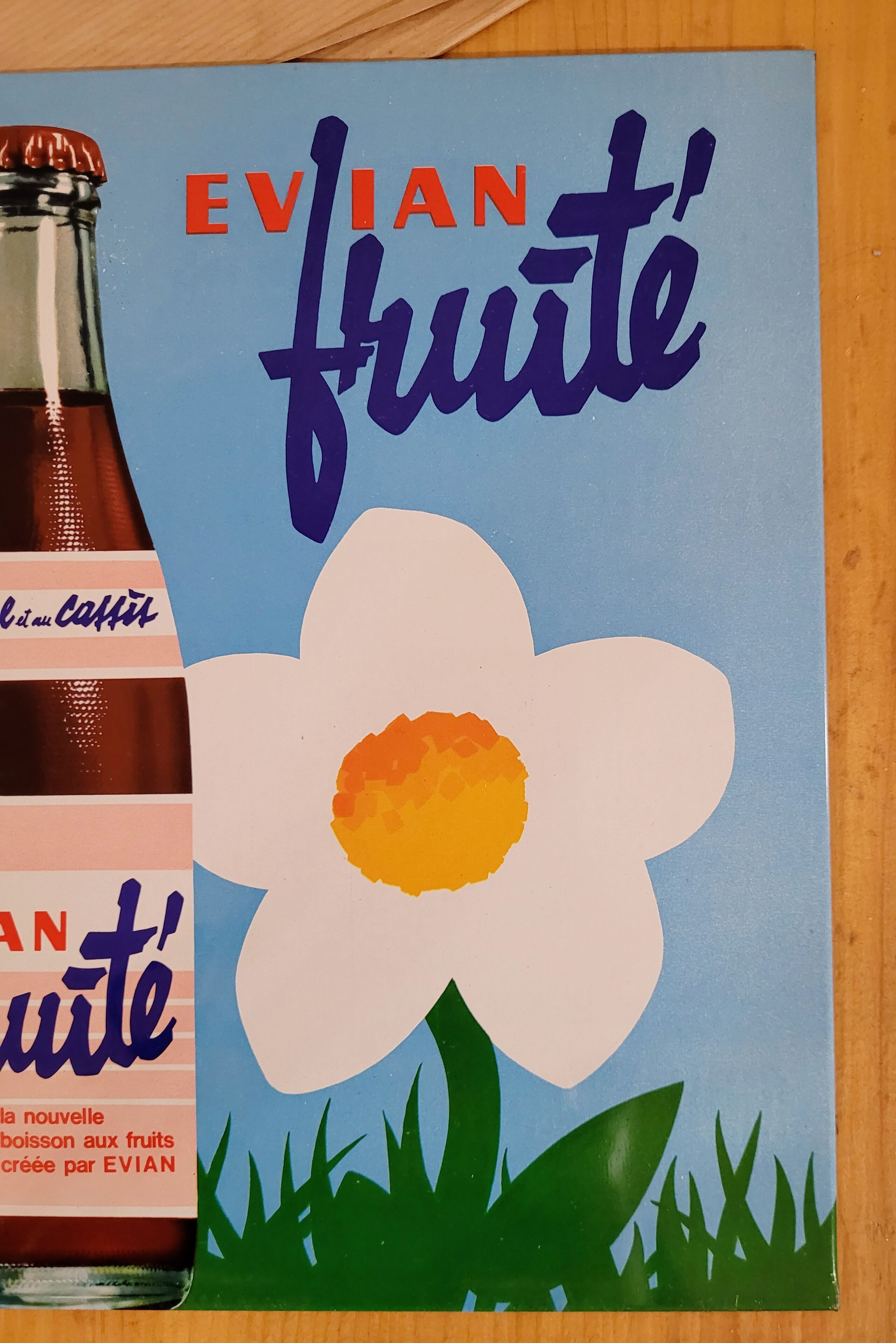 Evian Fruity plate - vintage - new