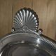 Silver-plated tray with shells